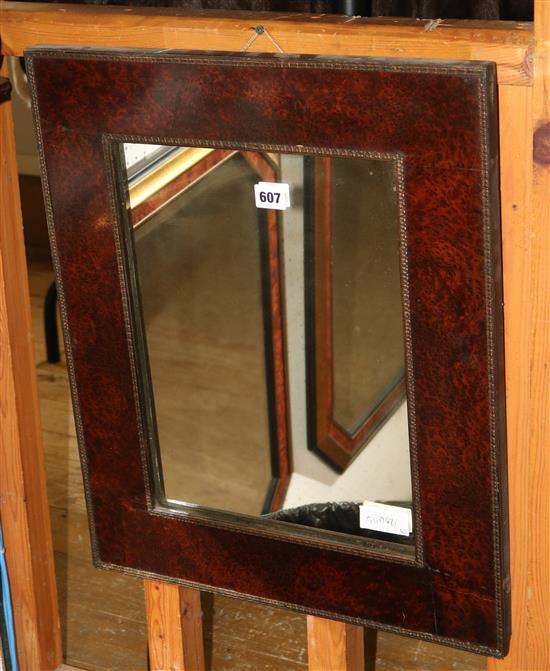 Burr walnut mirror